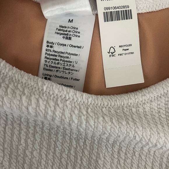 J Crew White Cheeky Bikini Bottoms M NWT - Picture 3 of 5